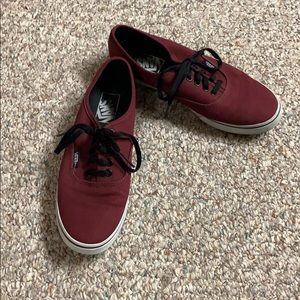 Burgundy Vans